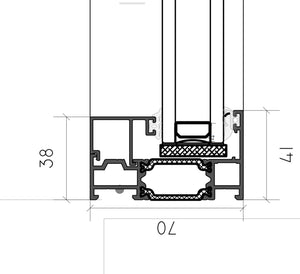 Cortizo Casement Aluminium Fixed Window